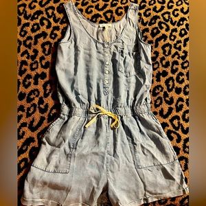 NWT Grace & Lace Tencel Lyocell Chambray Romper